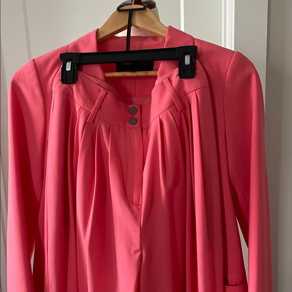 Women Pink Blazer and Pants Set